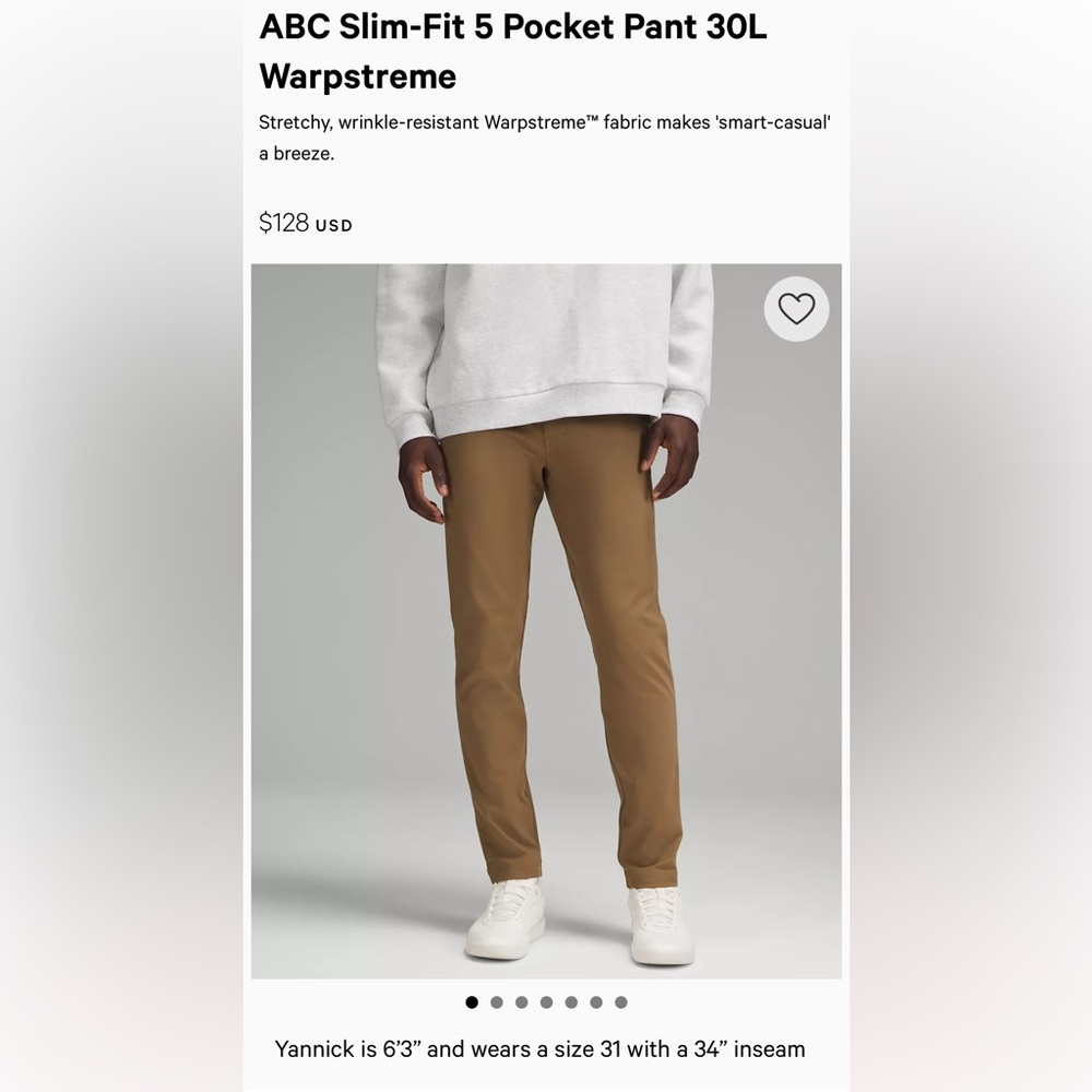 ABC Slim-Fit 5 Pocket Pant